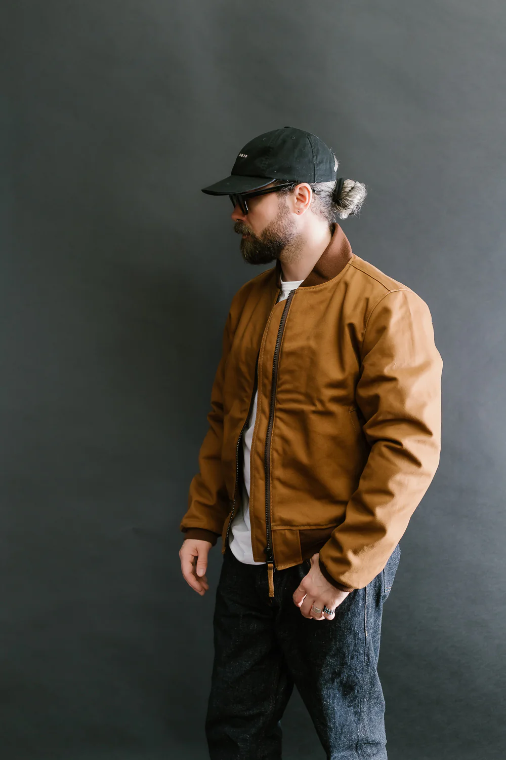 IHM-44-BRN - 17oz Duck Type L-2B Flight Jacket - Brown - Image 13