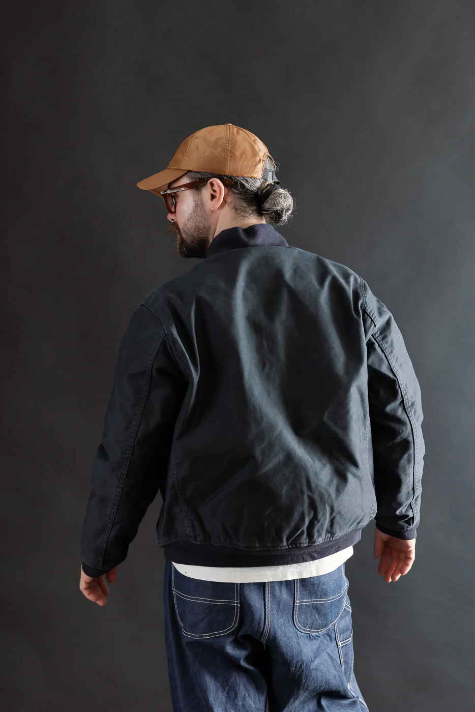 IHM-47-NAV - 12oz Whipcord Tanker Jacket - Navy - Image 13