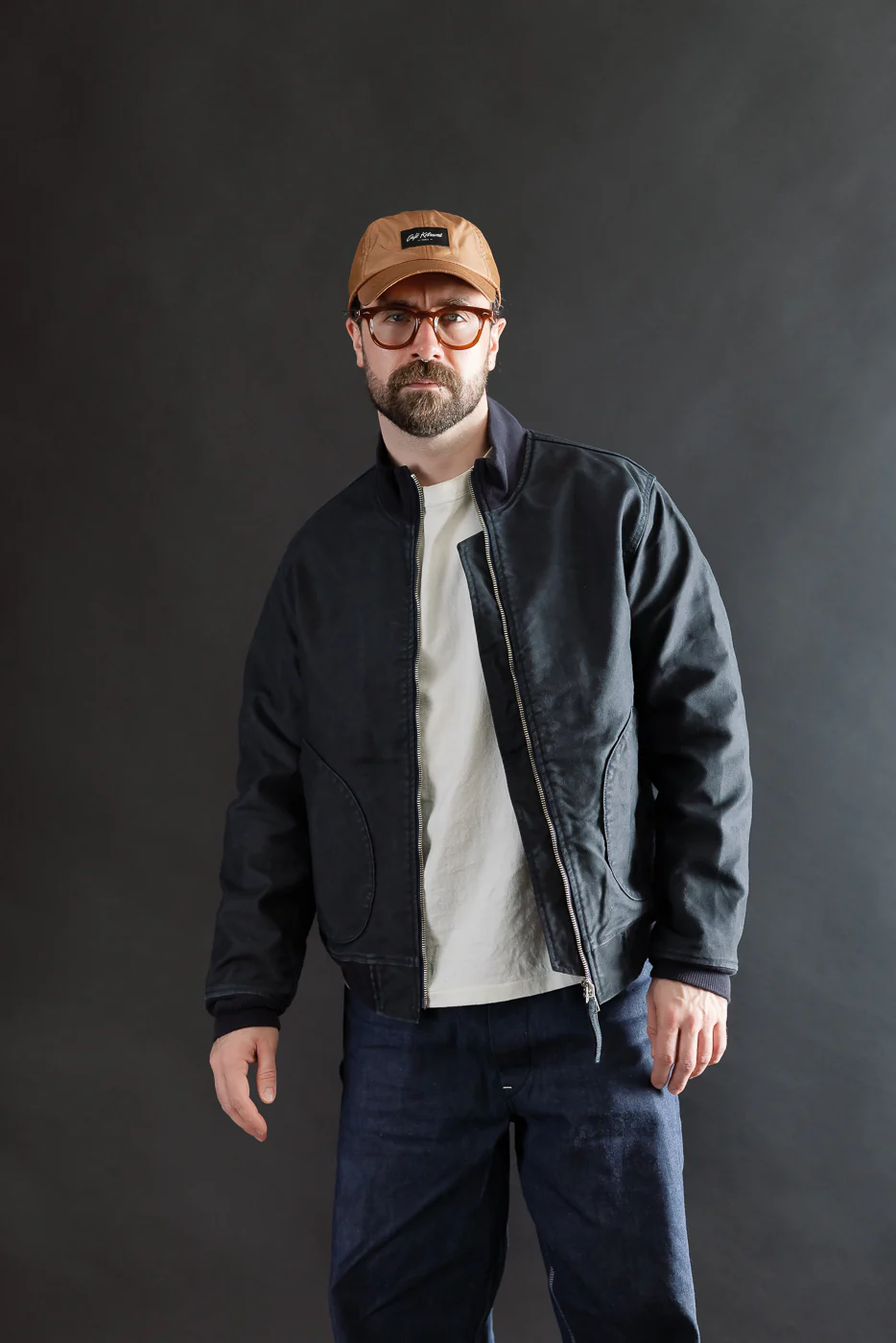 IHM-47-NAV - 12oz Whipcord Tanker Jacket - Navy - Image 15