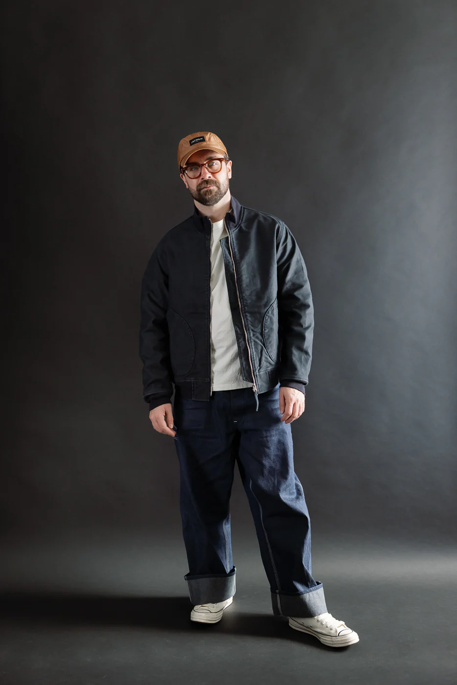 IHM-47-NAV - 12oz Whipcord Tanker Jacket - Navy - Image 7