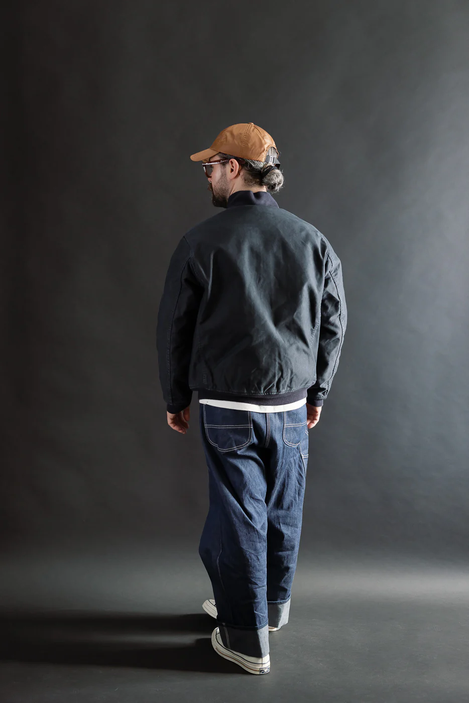 IHM-47-NAV - 12oz Whipcord Tanker Jacket - Navy - Image 9