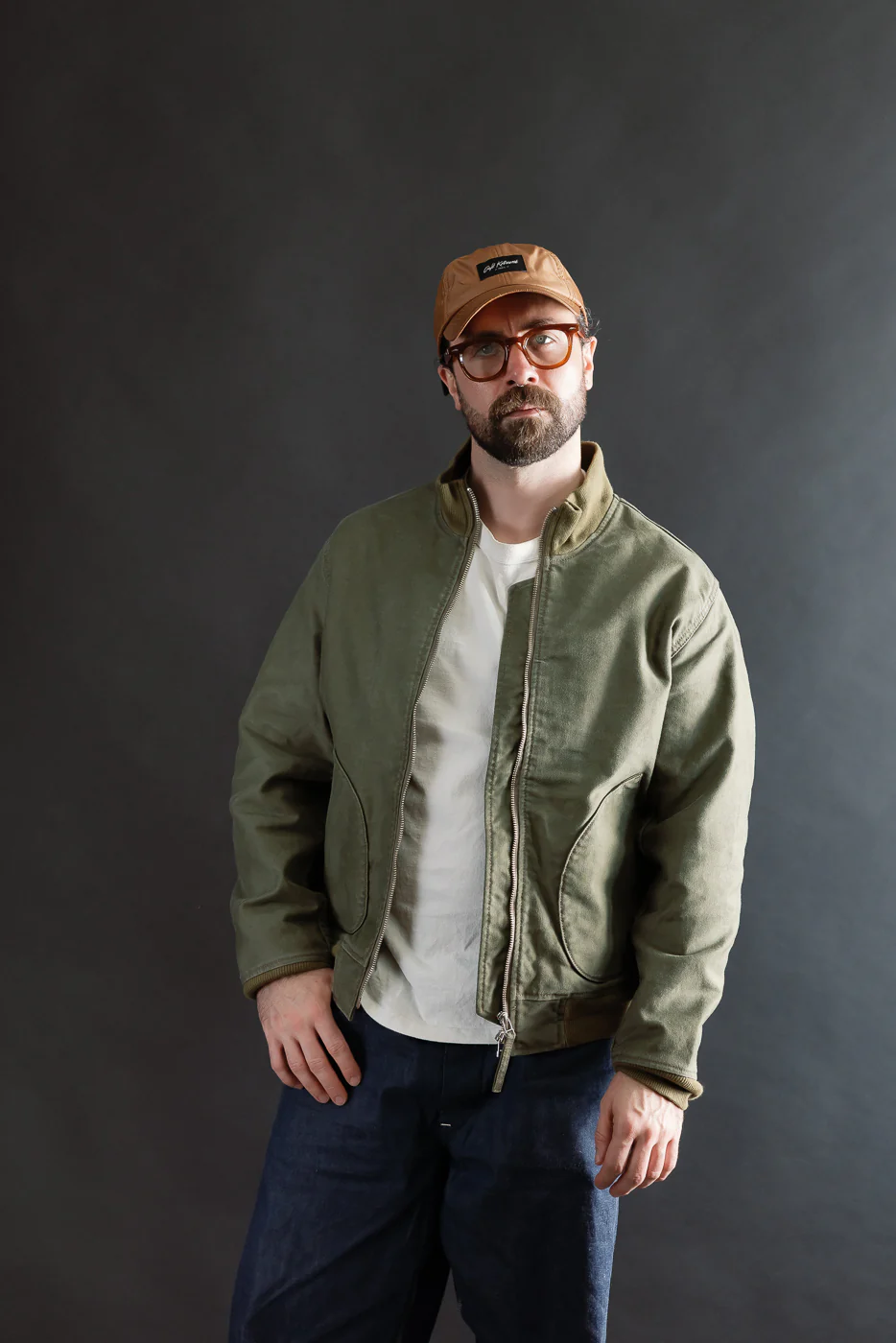 IHM-47-ODG - 12oz Whipcord Tanker Jacket - Olive Drab Green - Image 10