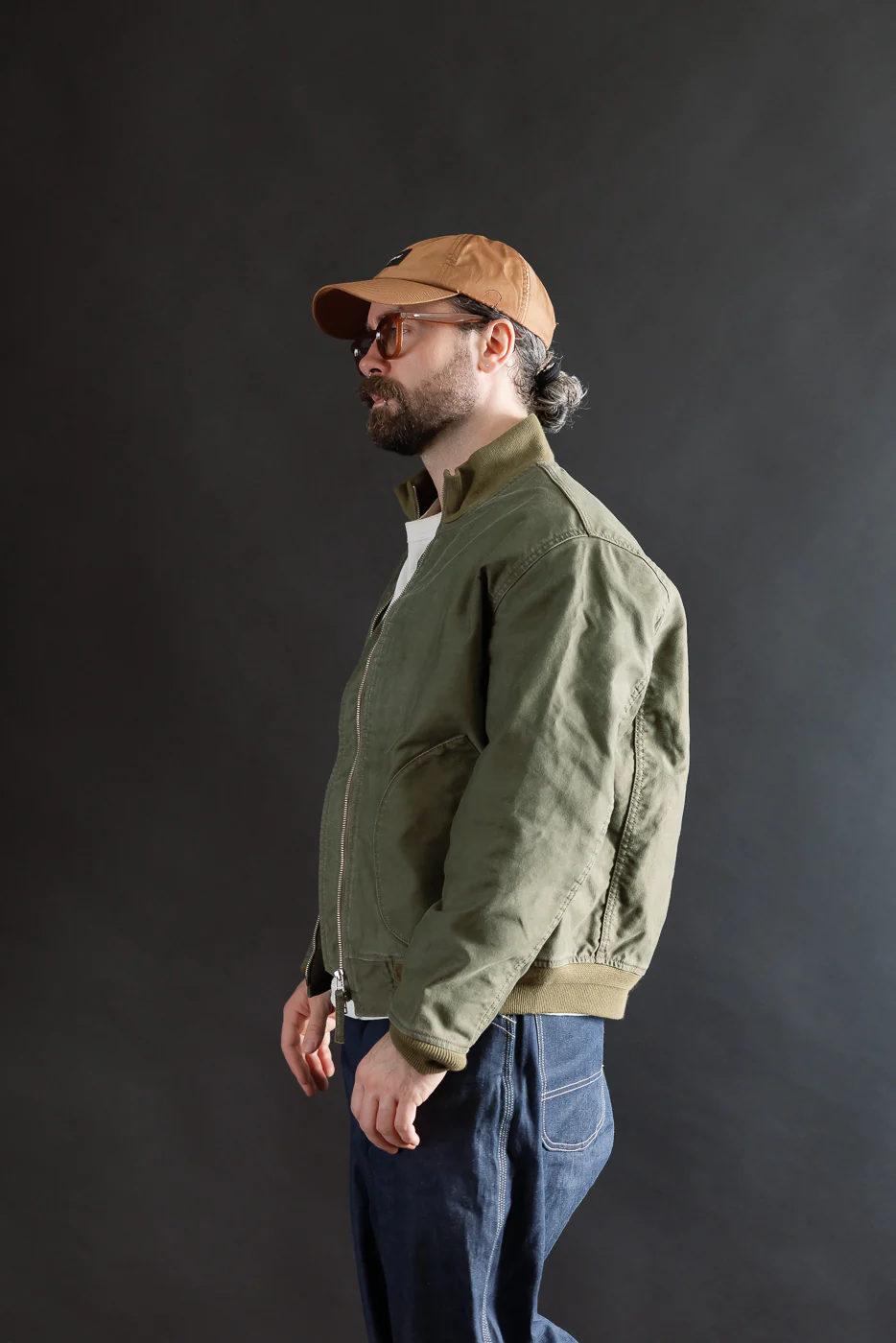 IHM-47-ODG - 12oz Whipcord Tanker Jacket - Olive Drab Green - Image 11