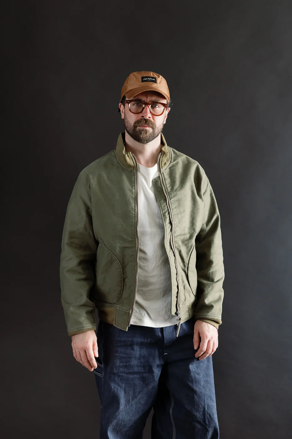 IHM-47-ODG - 12oz Whipcord Tanker Jacket - Olive Drab Green - Image 15