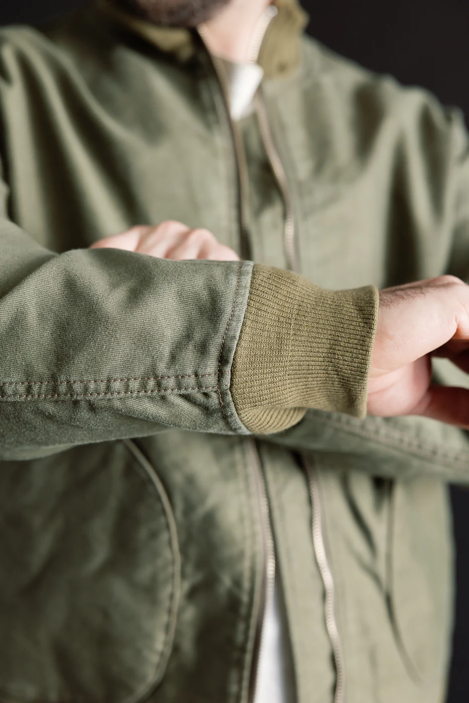 IHM-47-ODG - 12oz Whipcord Tanker Jacket - Olive Drab Green - Image 21