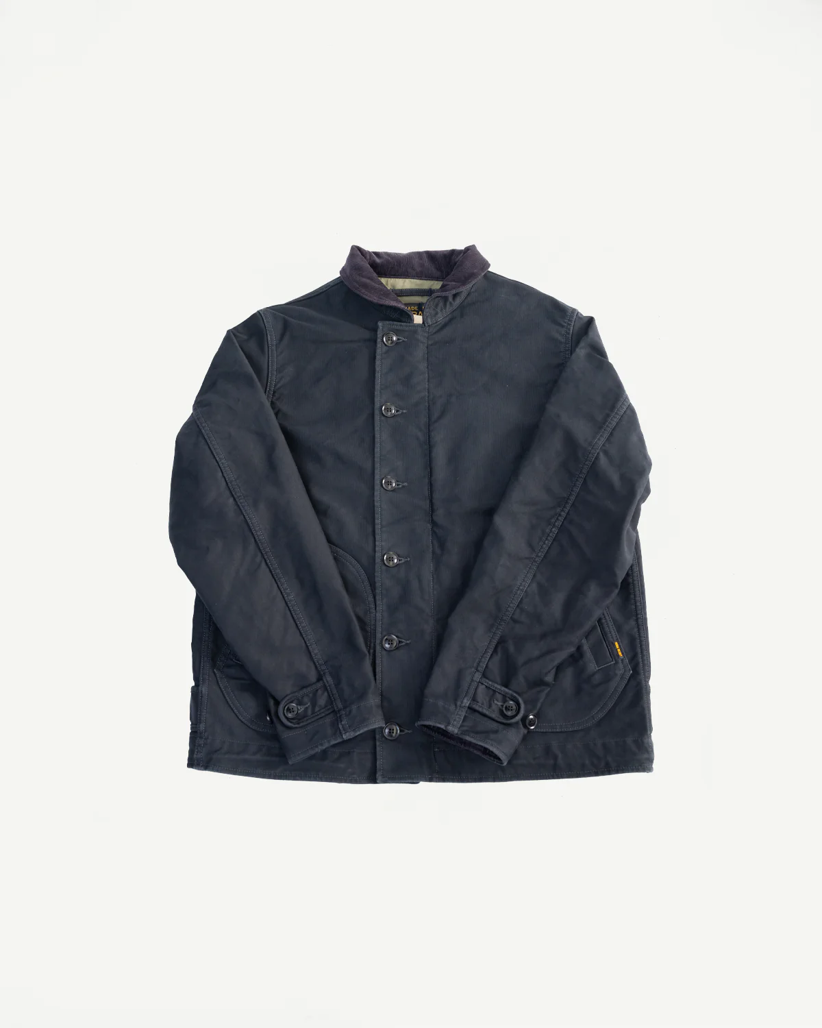 IHM-48-BLK - 12oz Whipcord Lightweight N1 Deck Jacket - Black
