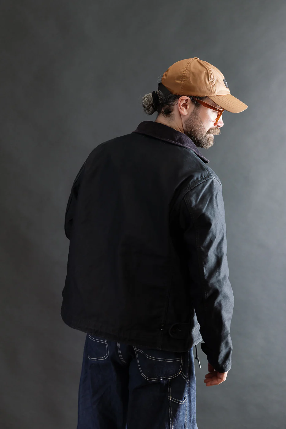 IHM-48-BLK - 12oz Whipcord Lightweight N1 Deck Jacket - Black - Image 12
