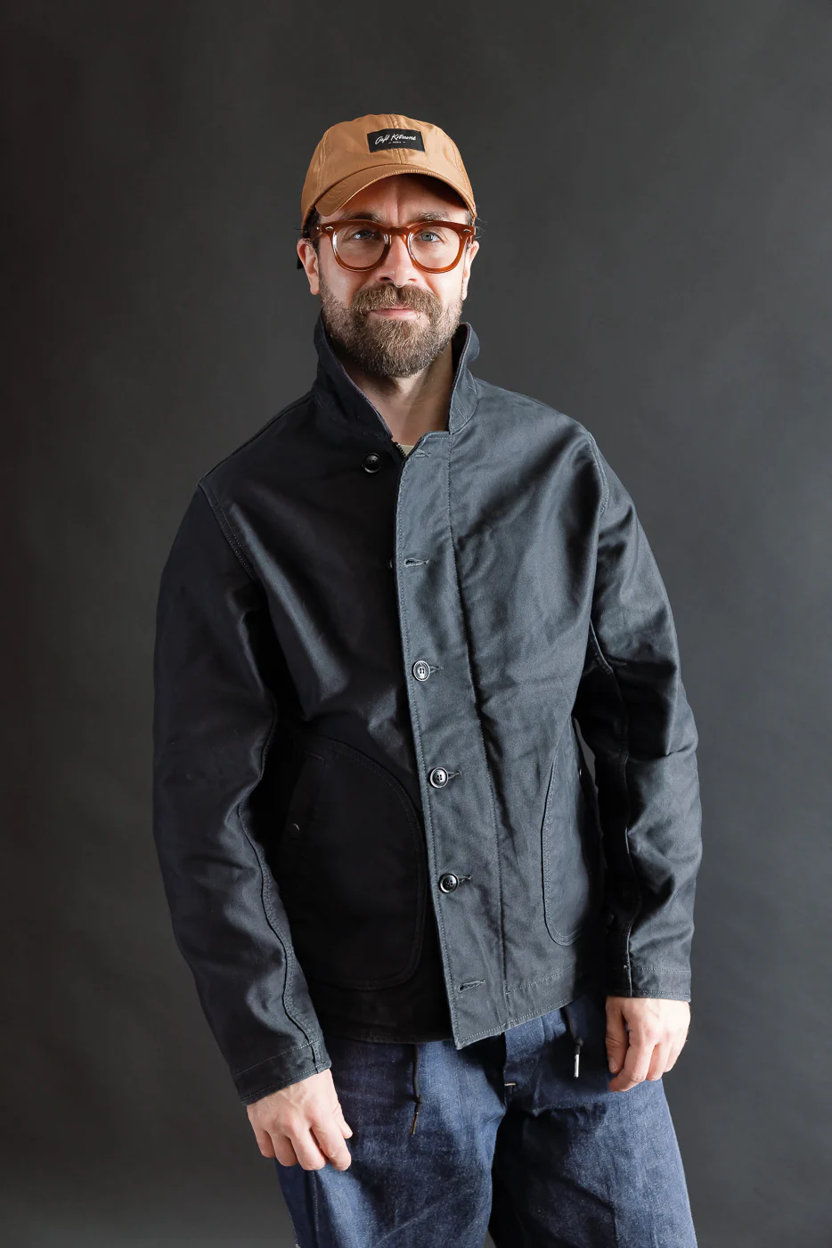 IHM-48-BLK - 12oz Whipcord Lightweight N1 Deck Jacket - Black - Image 15