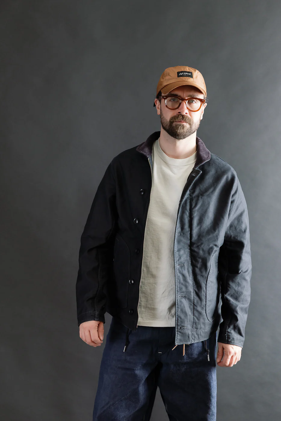IHM-48-BLK - 12oz Whipcord Lightweight N1 Deck Jacket - Black - Image 16