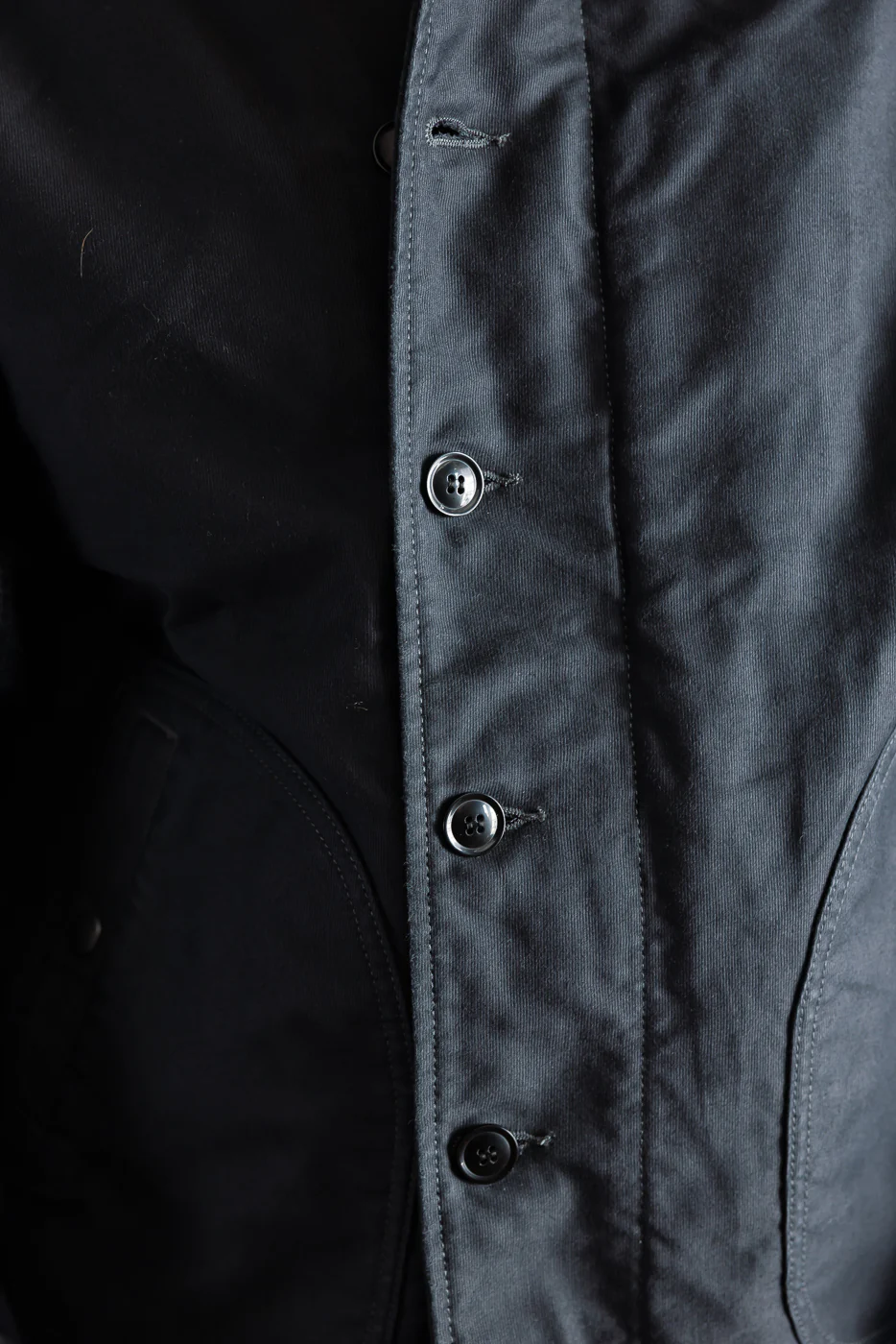 IHM-48-BLK - 12oz Whipcord Lightweight N1 Deck Jacket - Black - Image 23