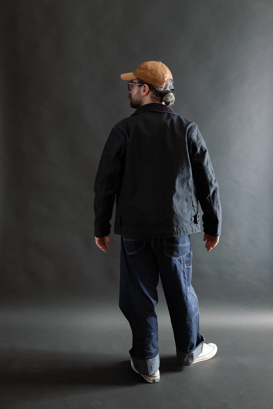 IHM-48-BLK - 12oz Whipcord Lightweight N1 Deck Jacket - Black - Image 9
