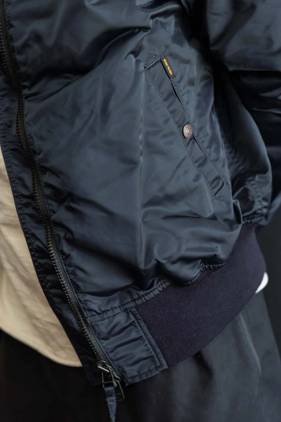 IHM-50-NAV - 4.8oz Nylon Type L-2B Jacket - Navy - Image 21