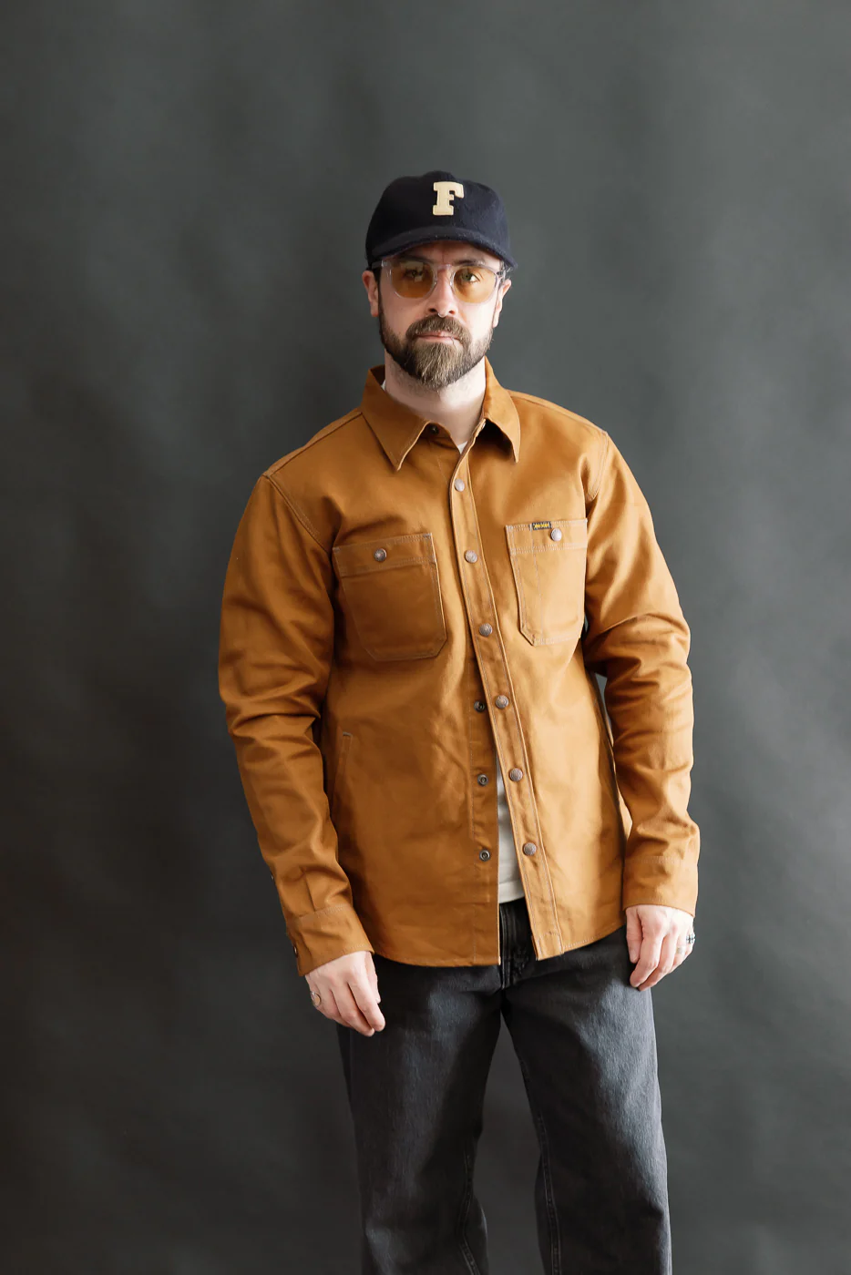 IHSH-189-BRN - 17oz Duck CPO Work Shirt "The Untucked" - Brown - Image 11