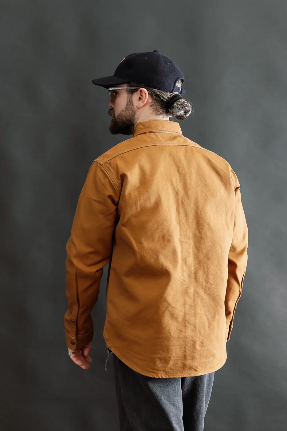IHSH-189-BRN - 17oz Duck CPO Work Shirt "The Untucked" - Brown - Image 13