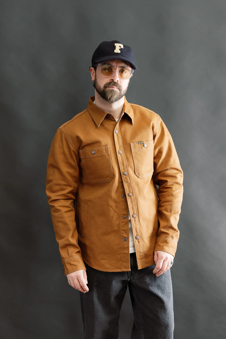 IHSH-189-BRN - 17oz Duck CPO Work Shirt "The Untucked" - Brown - Image 16