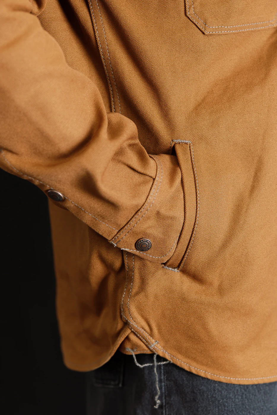 IHSH-189-BRN - 17oz Duck CPO Work Shirt "The Untucked" - Brown - Image 23
