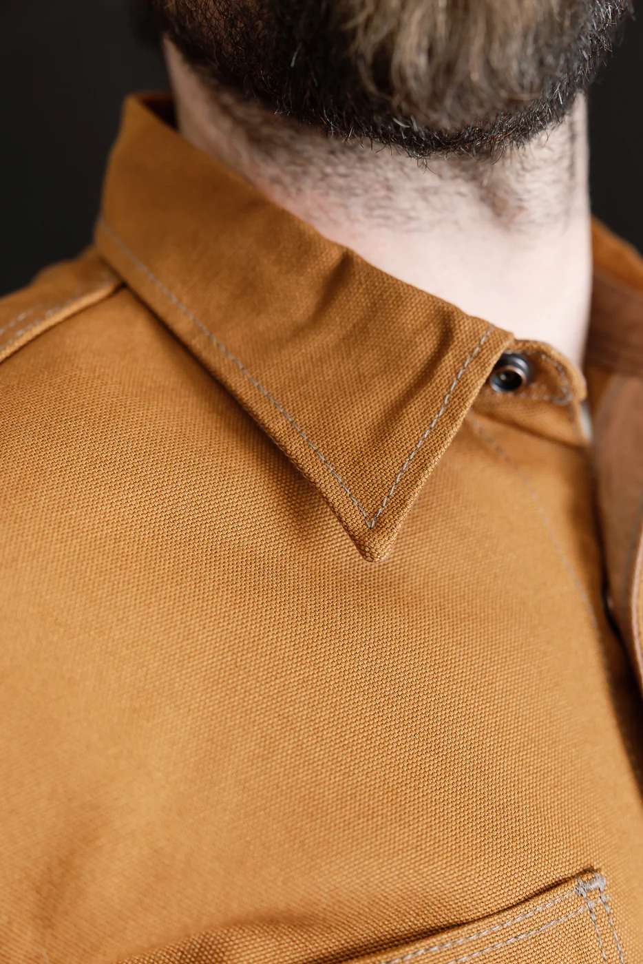 IHSH-189-BRN - 17oz Duck CPO Work Shirt "The Untucked" - Brown - Image 25