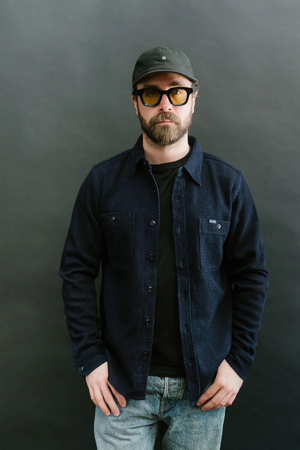 IHSH-288-IND - Kersey Work Shirt - Indigo - Image 11