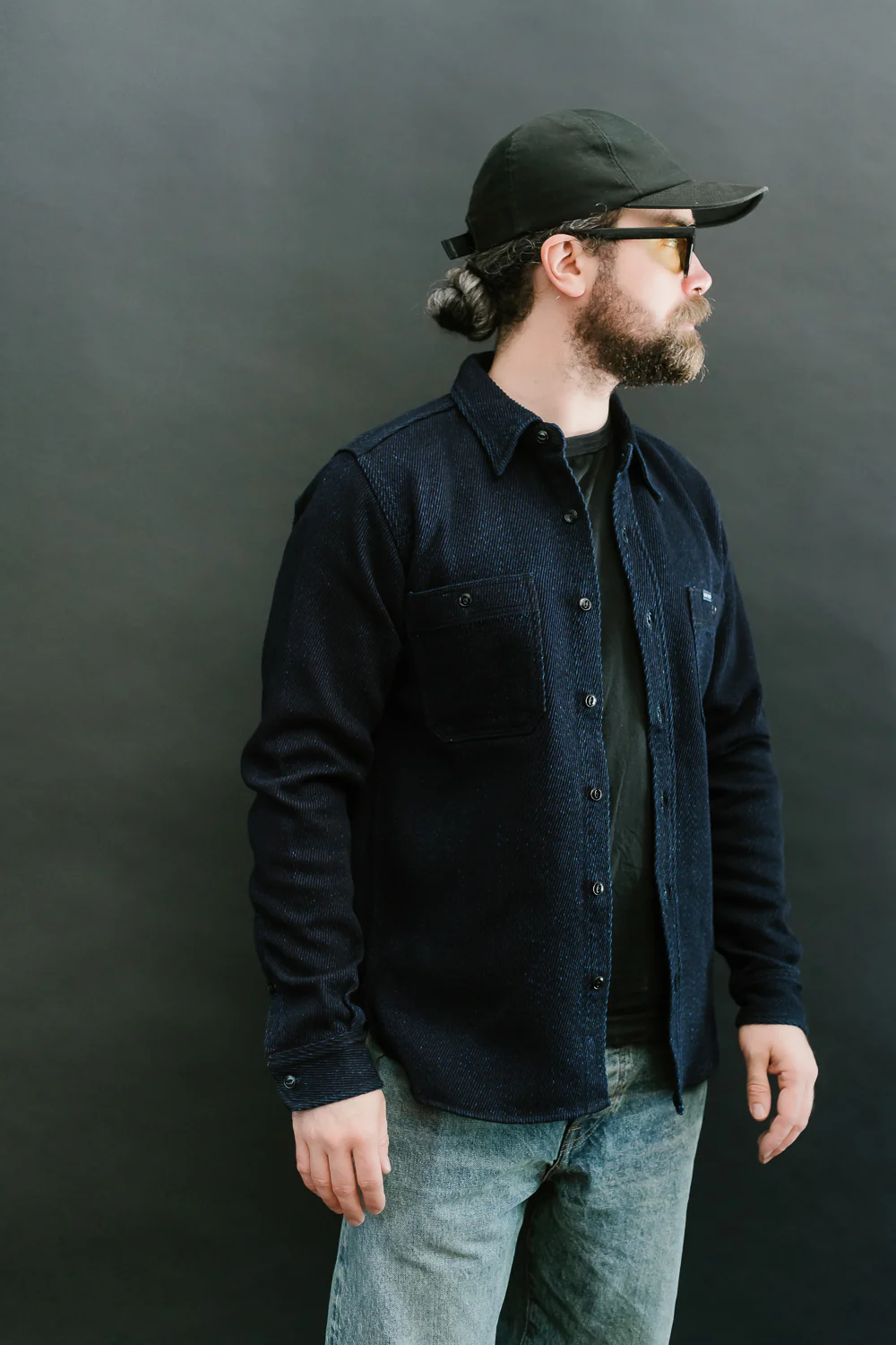 IHSH-288-IND - Kersey Work Shirt - Indigo - Image 16