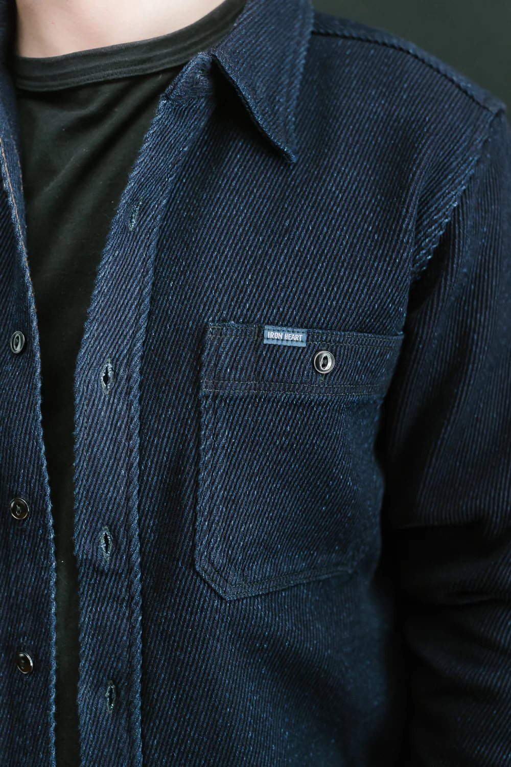 IHSH-288-IND - Kersey Work Shirt - Indigo - Image 19