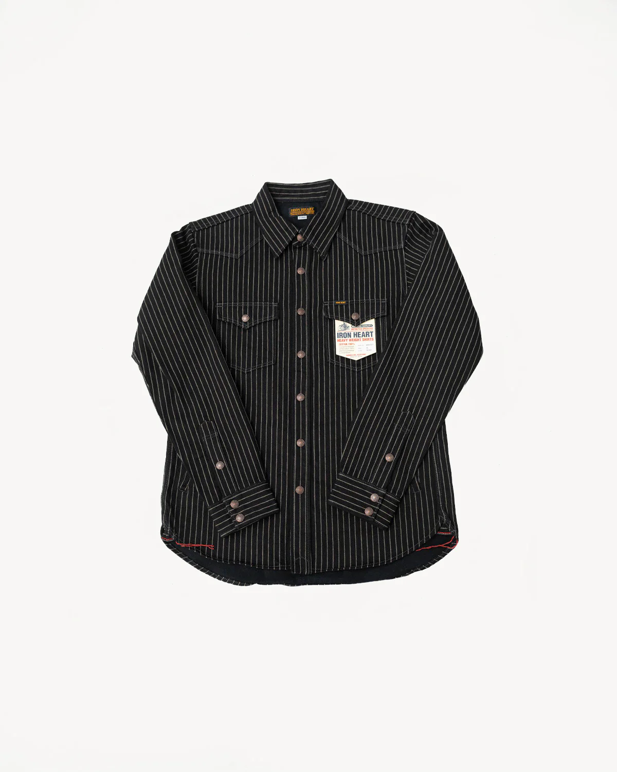 IHSH-227-BLK - 12oz Wabash CPO Shirt - Black