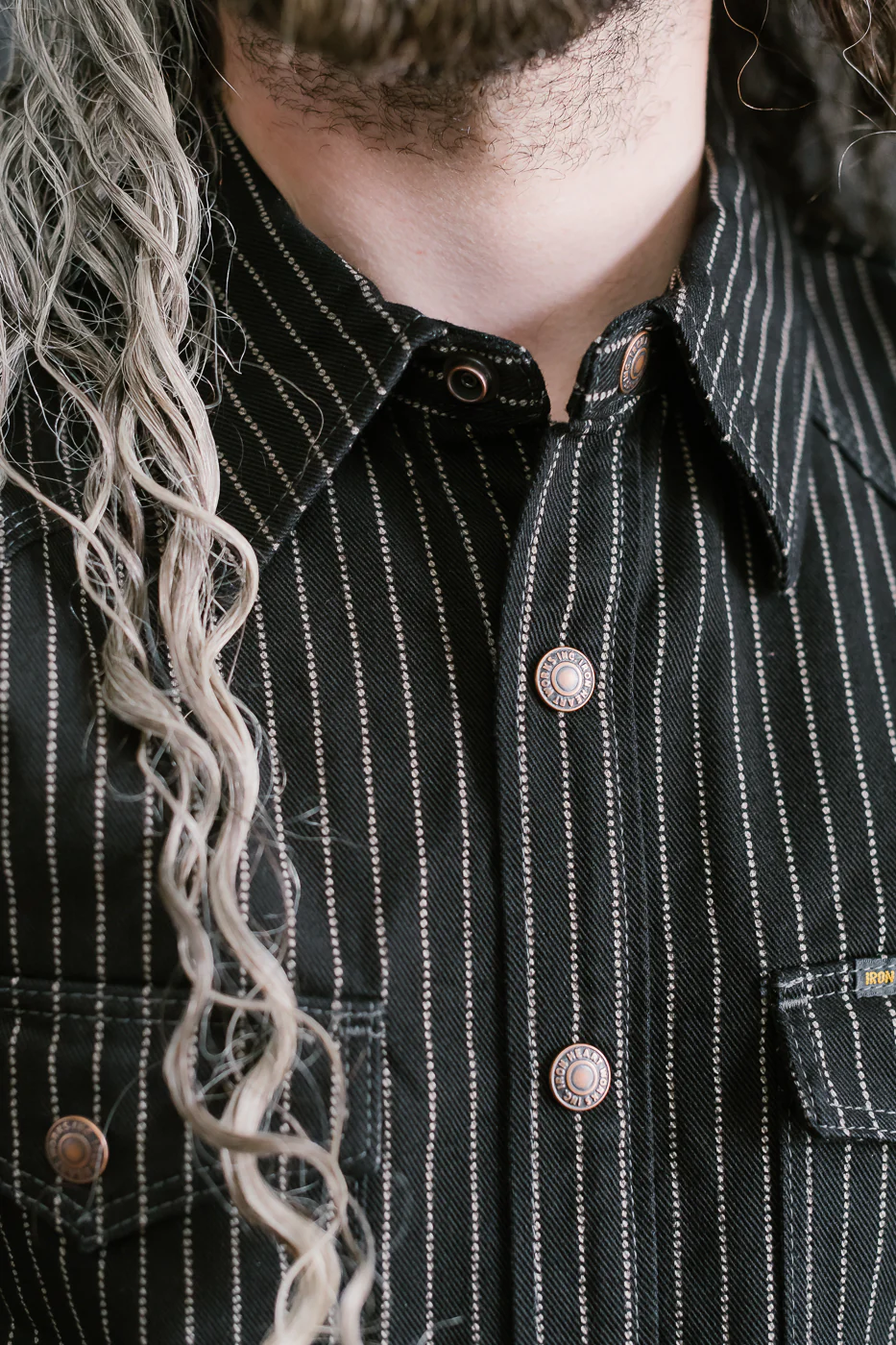 IHSH-227-BLK - 12oz Wabash CPO Shirt - Black - Image 12
