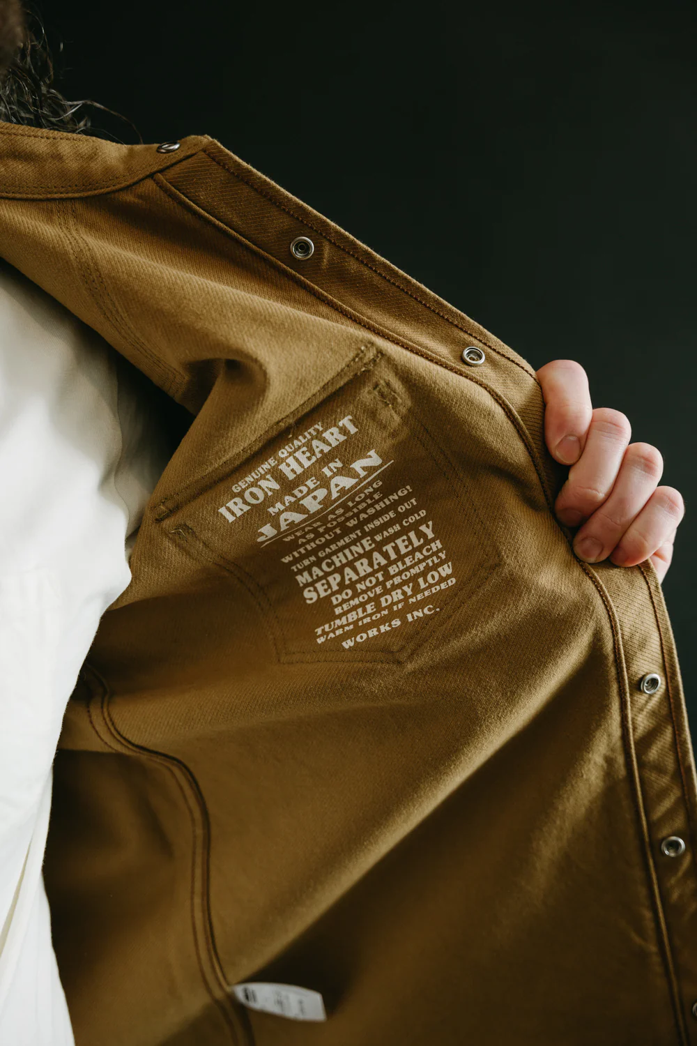 IHSH-235-BRN - 13oz Military Serge Western Shirt - Brown - Image 13
