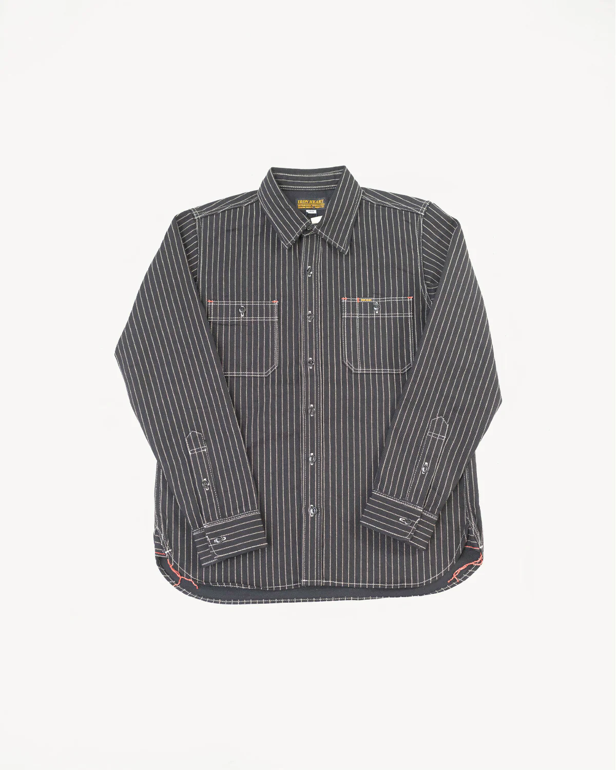 IHSH-266-BLK - 12oz Wabash Work Shirt - Black