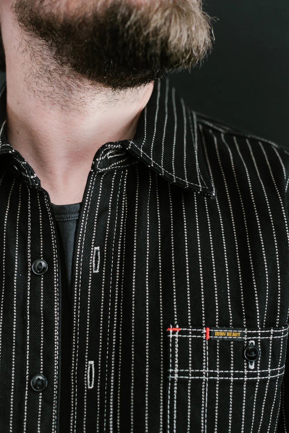 IHSH-266-BLK - 12oz Wabash Work Shirt - Black - Image 24