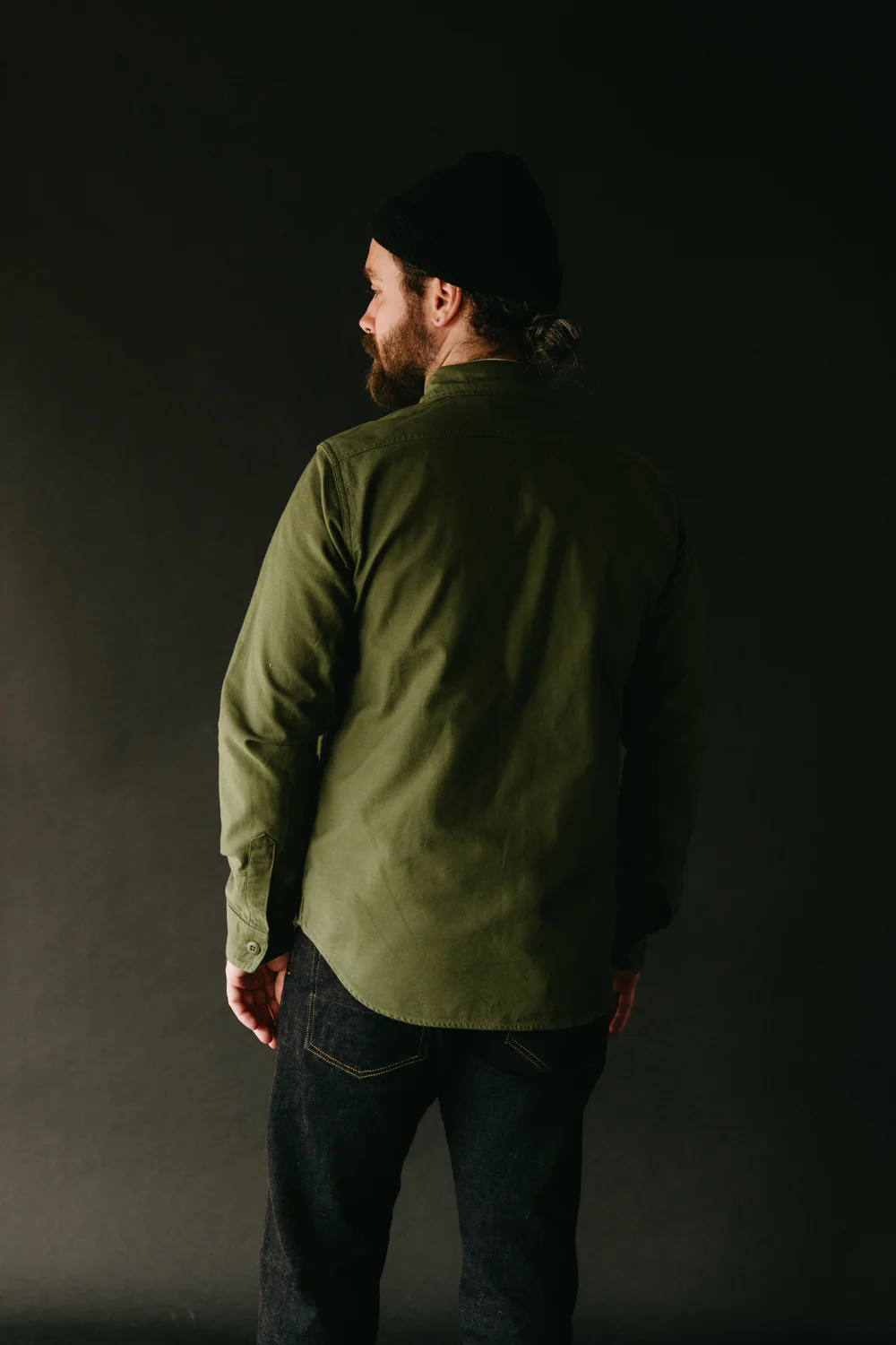 IHSH-328-GRN - 7oz Back Satin Military CPO Shirt - Green - Image 10