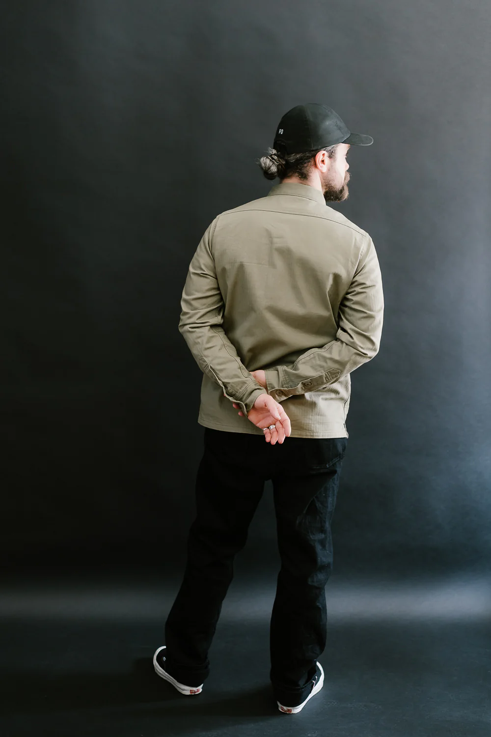 IHSH-385-BEI - 9oz Herringbone Military Shirt - Beige - Image 9