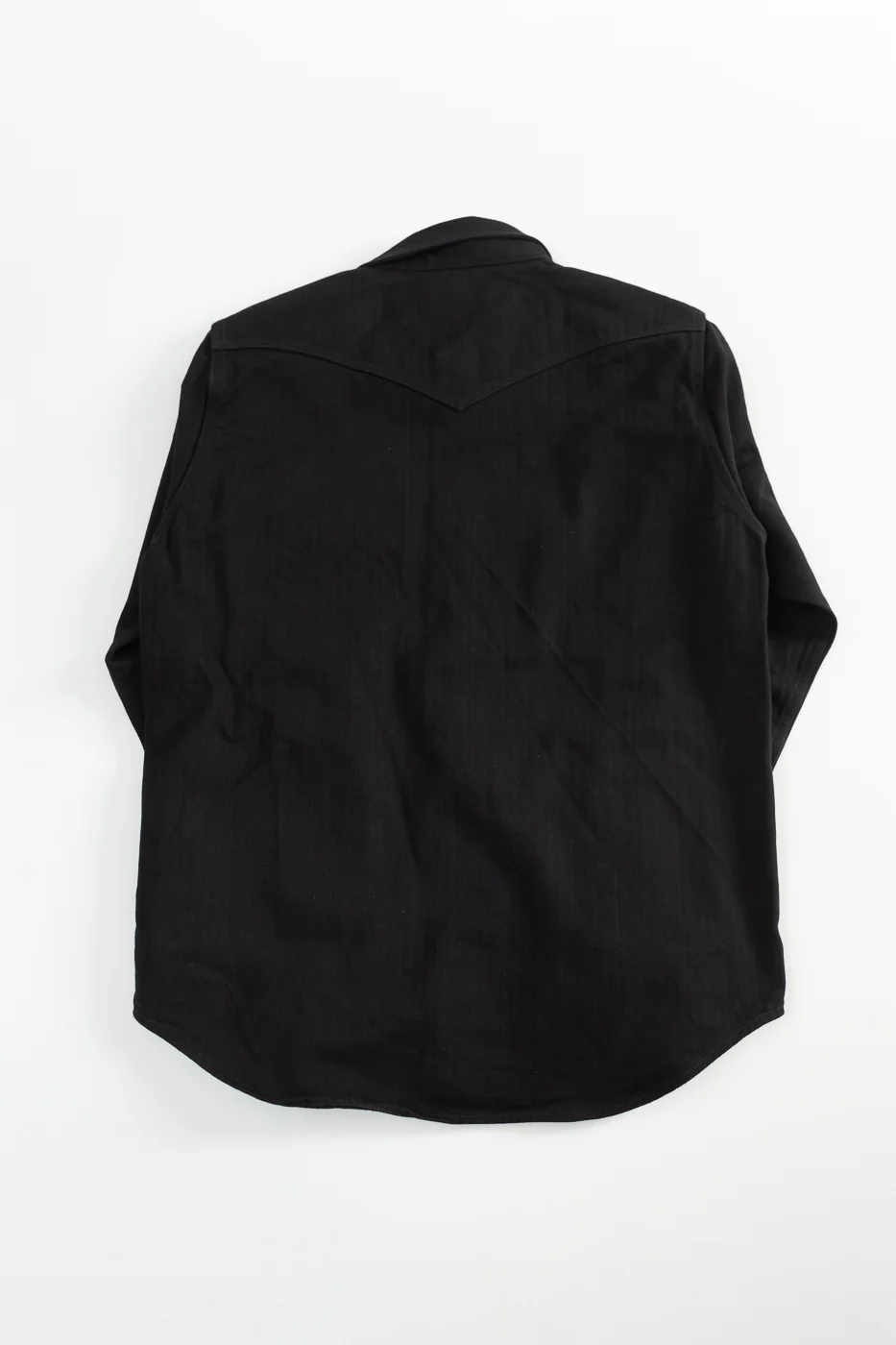 IHSH-410-BLK - 14oz Herringbone CPO Western Shirt - Black - Image 6