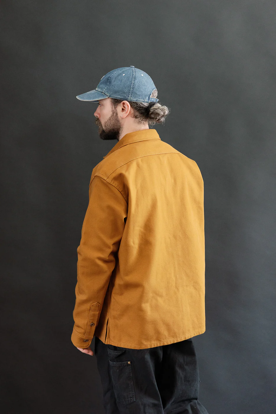 IHSH-423-CAM - 13oz Oxford Cloth Work Overshirt - Camel - Image 12