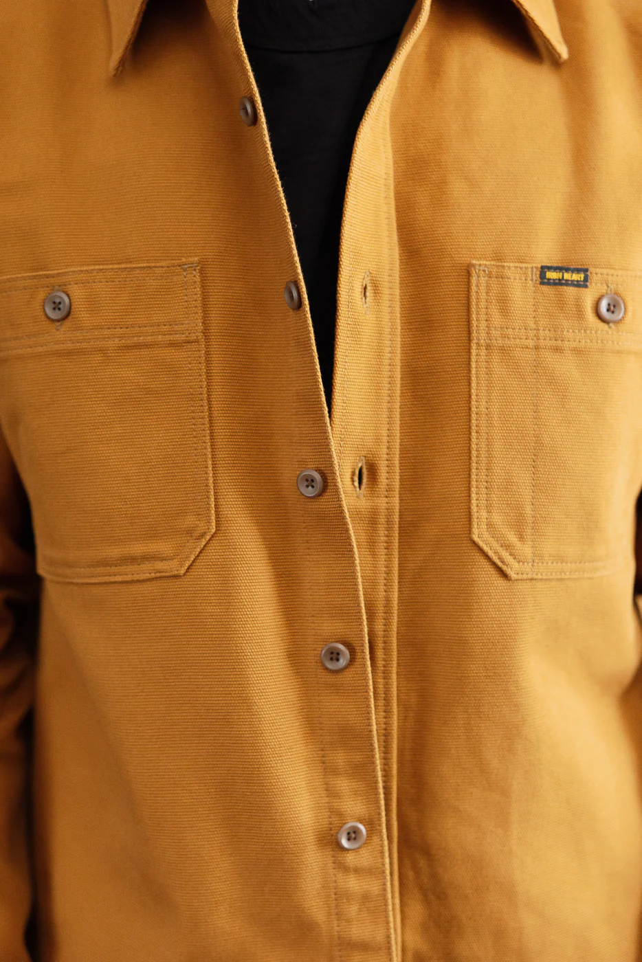 IHSH-423-CAM - 13oz Oxford Cloth Work Overshirt - Camel - Image 17