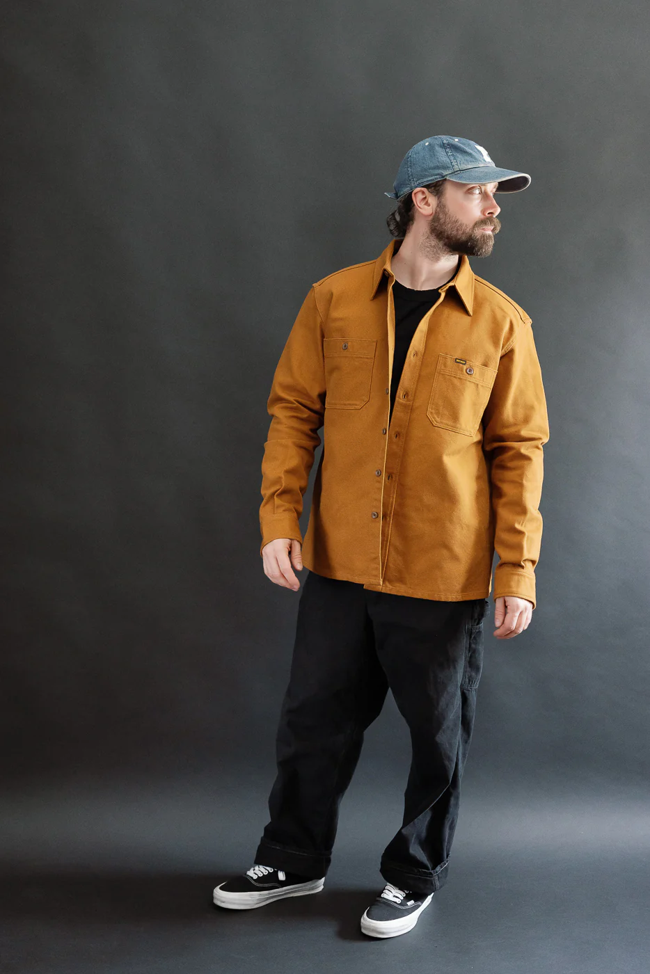IHSH-423-CAM - 13oz Oxford Cloth Work Overshirt - Camel - Image 7
