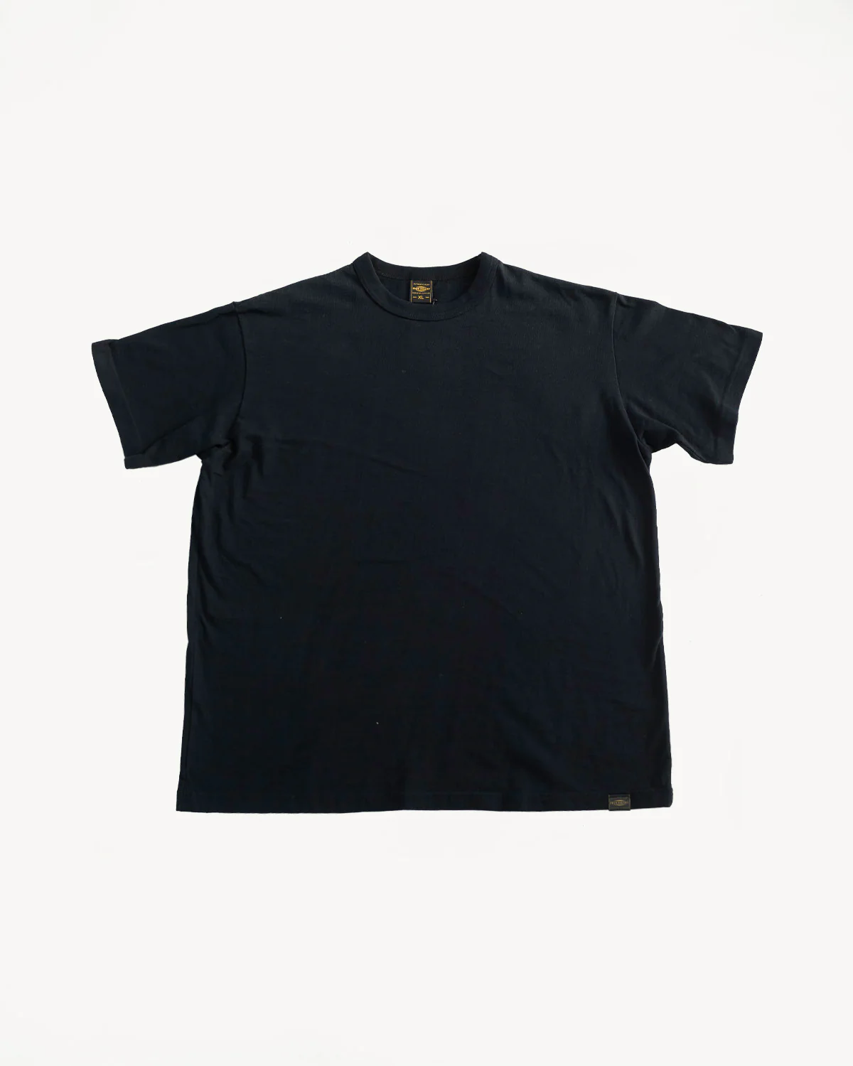 IHT-1610L-BLK - 6.5oz Loopwheel Crew Neck T-Shirt with Longer Body - Black