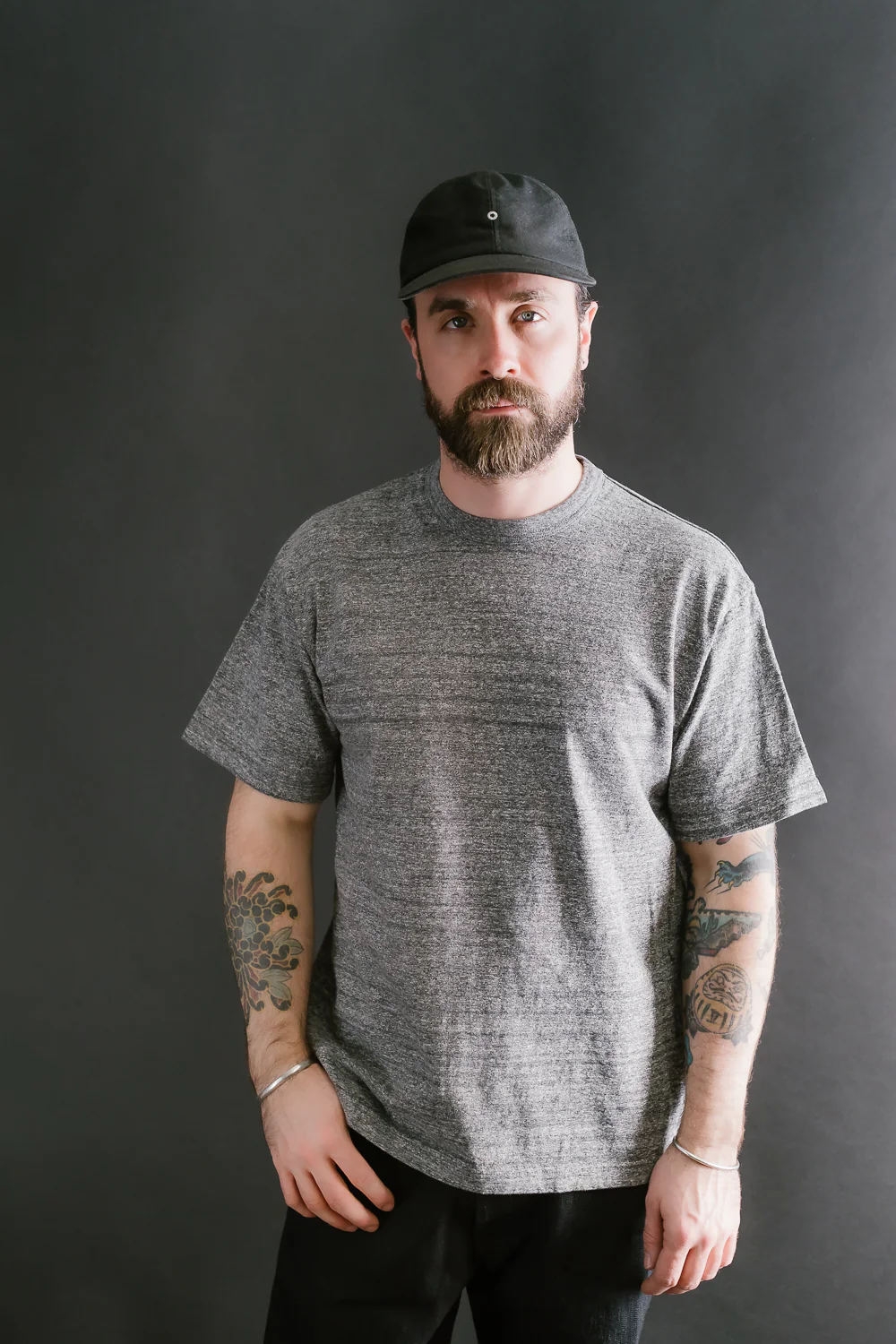 IHT-1610L-GRY - 6.5oz Loopwheel Crew Neck T-Shirt with Longer Body - Grey - Image 9