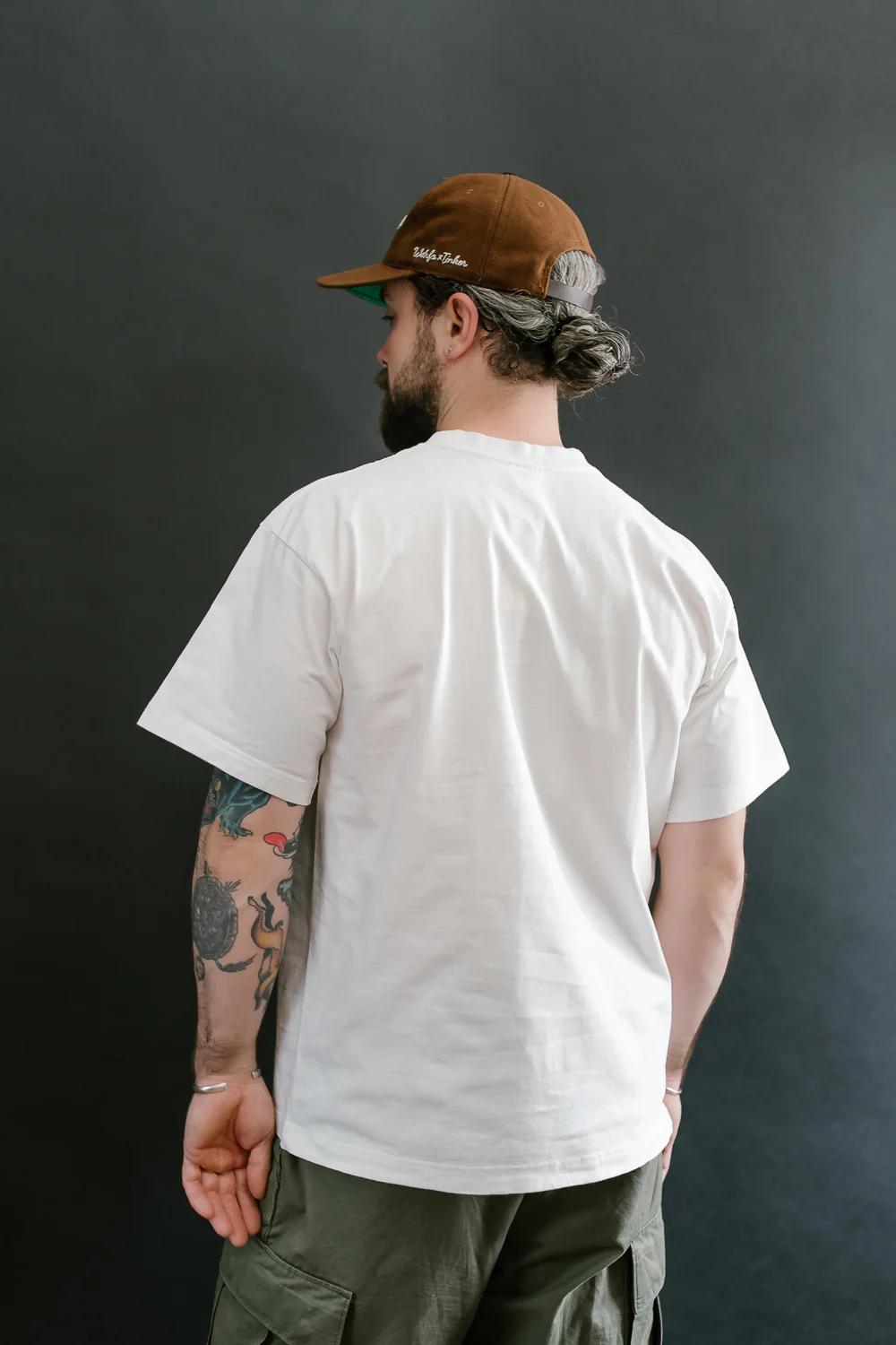 IHT-2405-WHT - 7.5oz Printed Loopwheel Crew Neck T-Shirt - White - Image 13