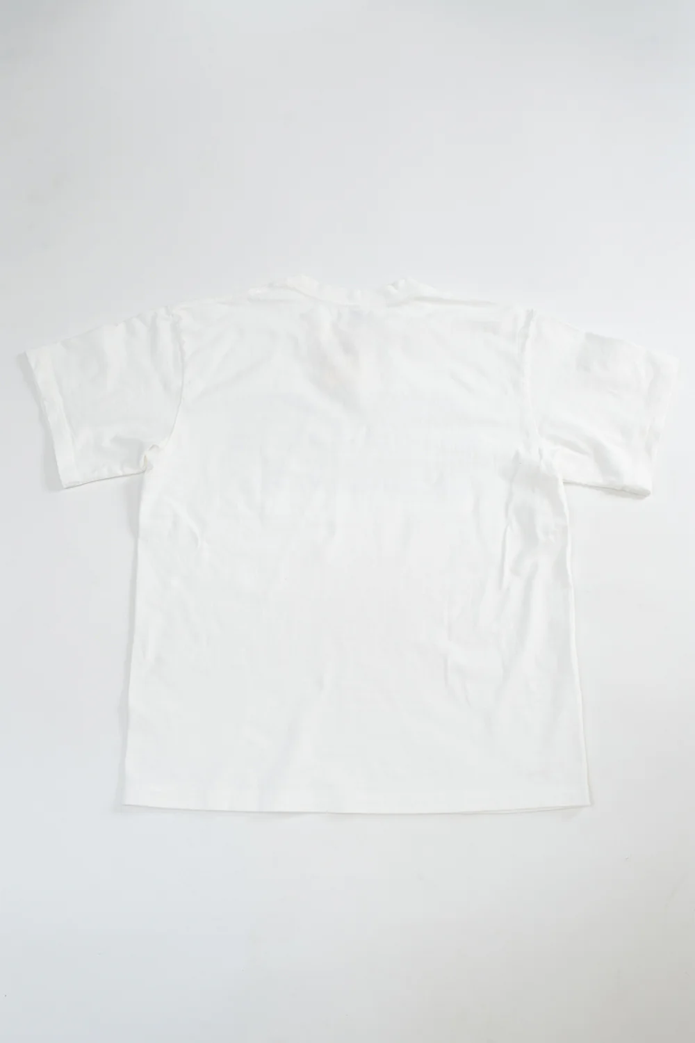 IHT-2405-WHT - 7.5oz Printed Loopwheel Crew Neck T-Shirt - White - Image 4