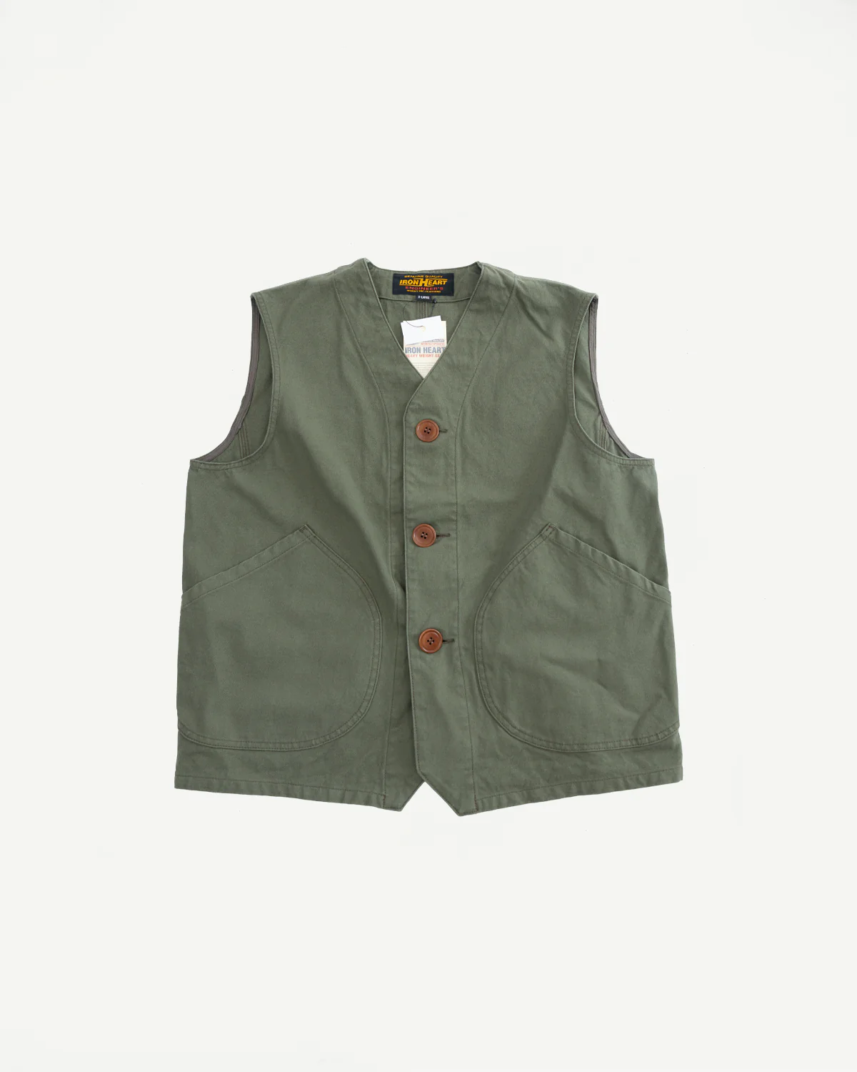 IHV-52-OLV - 12oz Duck Canvas Hunting Vest - Olive