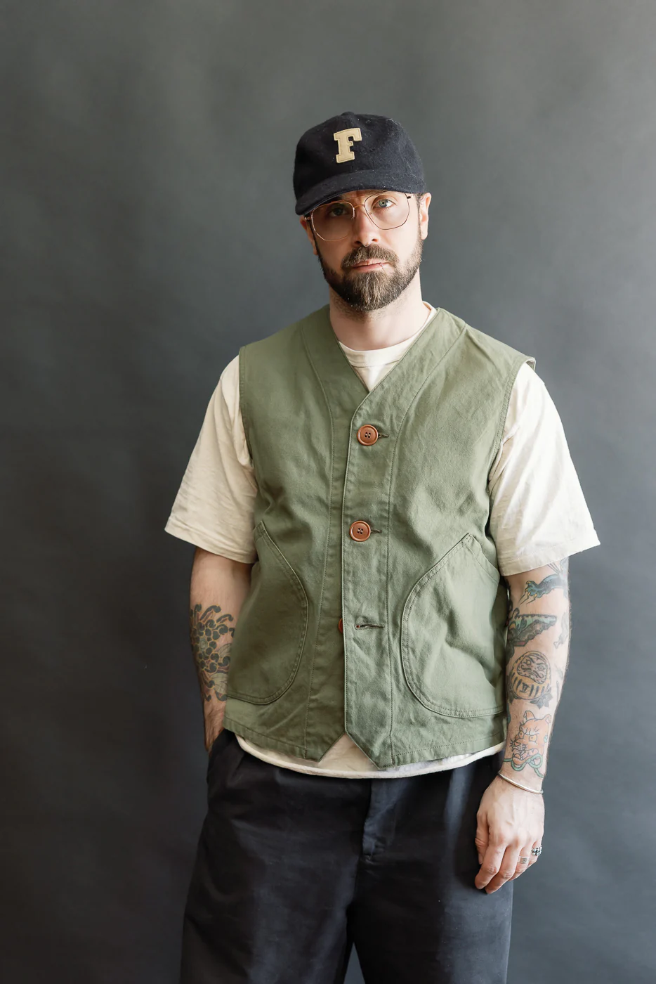 IHV-52-OLV - 12oz Duck Canvas Hunting Vest - Olive - Image 10