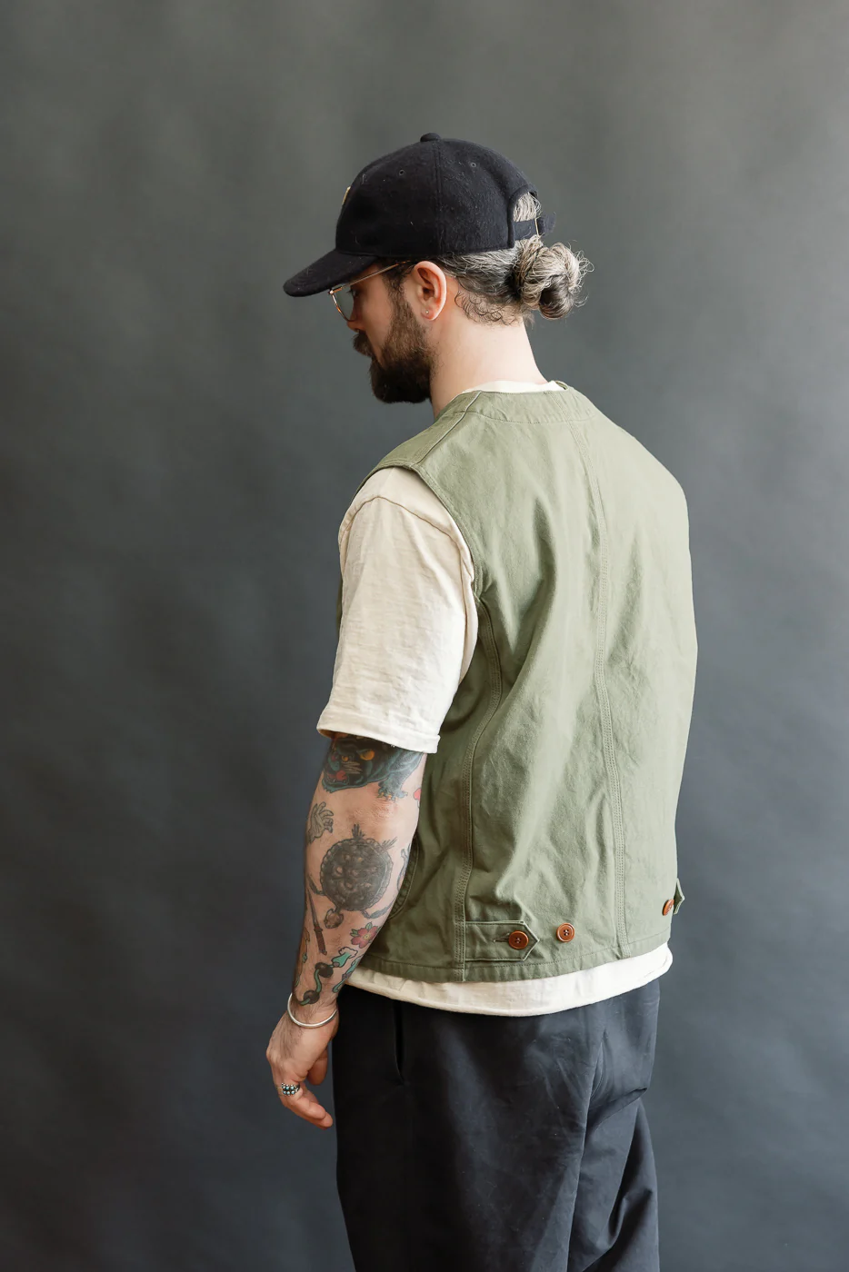 IHV-52-OLV - 12oz Duck Canvas Hunting Vest - Olive - Image 14