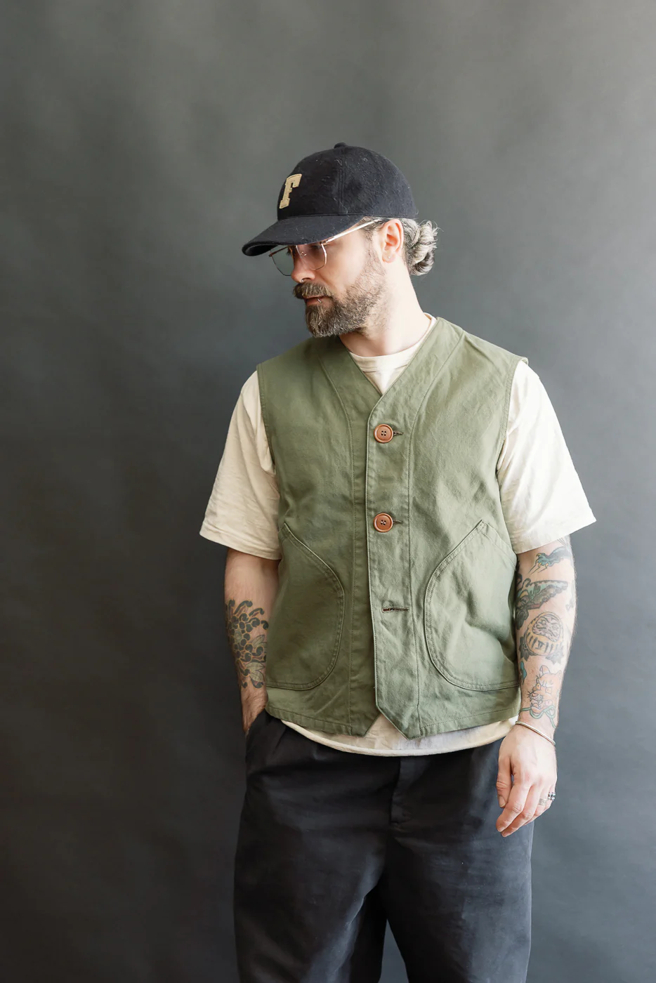 IHV-52-OLV - 12oz Duck Canvas Hunting Vest - Olive - Image 15