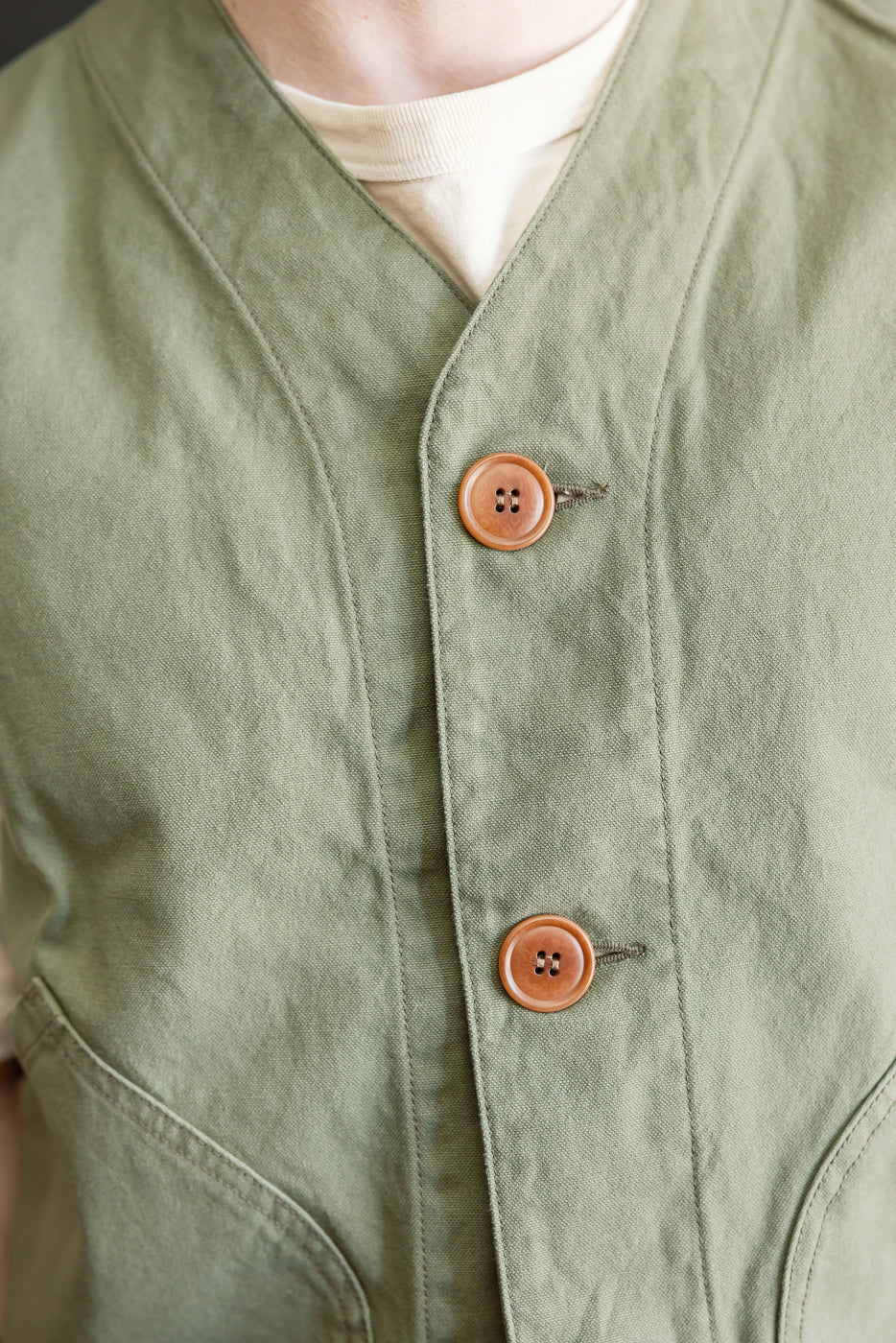 IHV-52-OLV - 12oz Duck Canvas Hunting Vest - Olive - Image 17