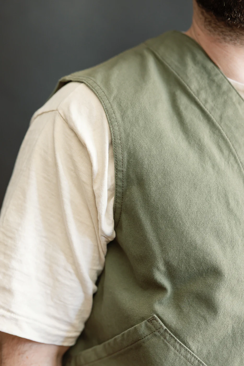 IHV-52-OLV - 12oz Duck Canvas Hunting Vest - Olive - Image 19