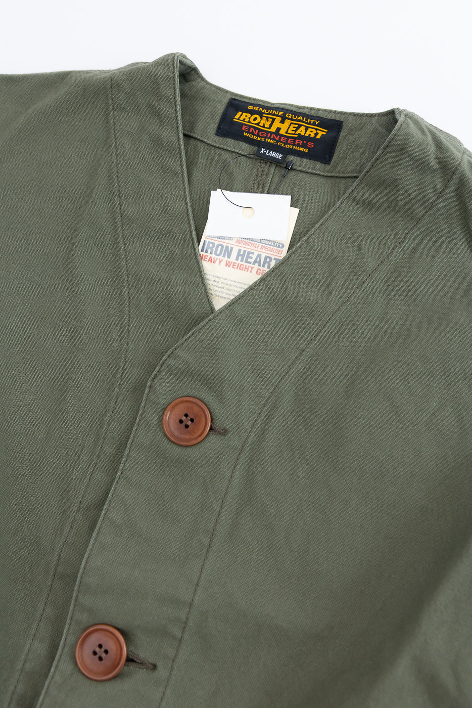 IHV-52-OLV - 12oz Duck Canvas Hunting Vest - Olive - Image 2