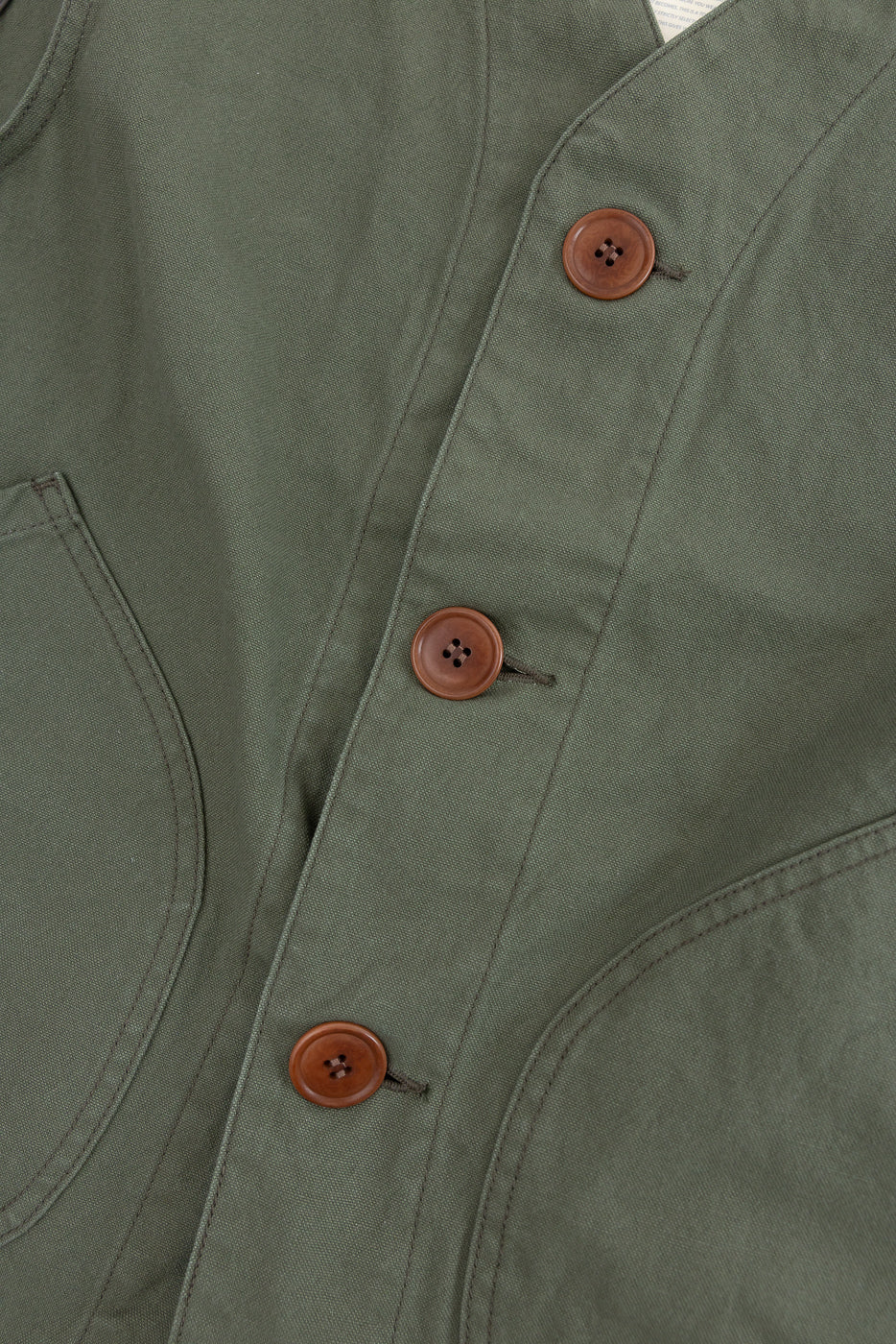 IHV-52-OLV - 12oz Duck Canvas Hunting Vest - Olive - Image 3