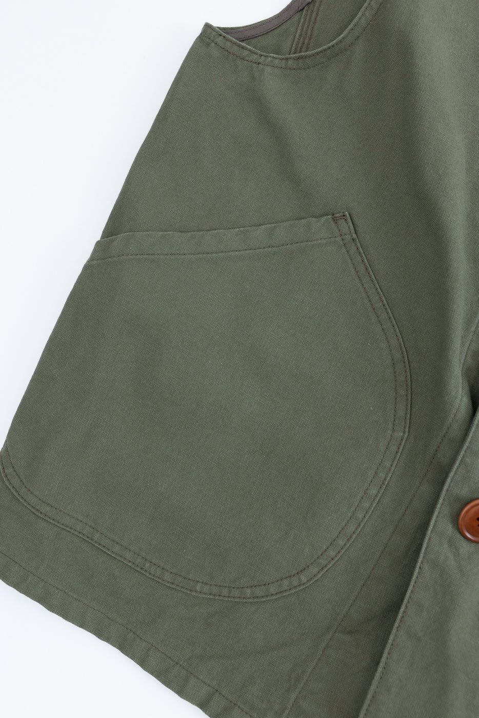 IHV-52-OLV - 12oz Duck Canvas Hunting Vest - Olive - Image 4