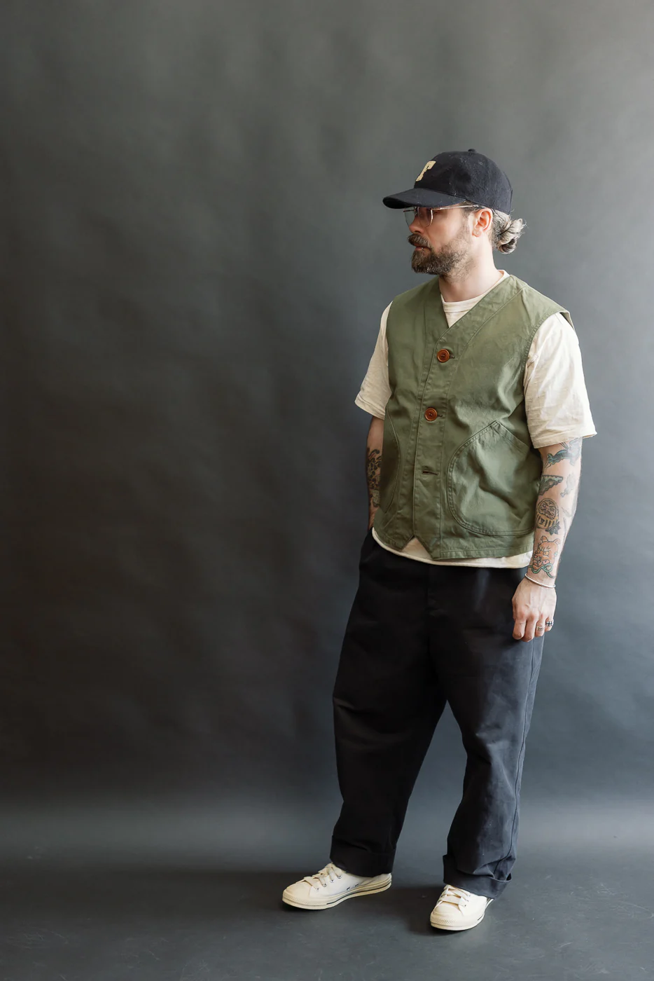 IHV-52-OLV - 12oz Duck Canvas Hunting Vest - Olive - Image 8