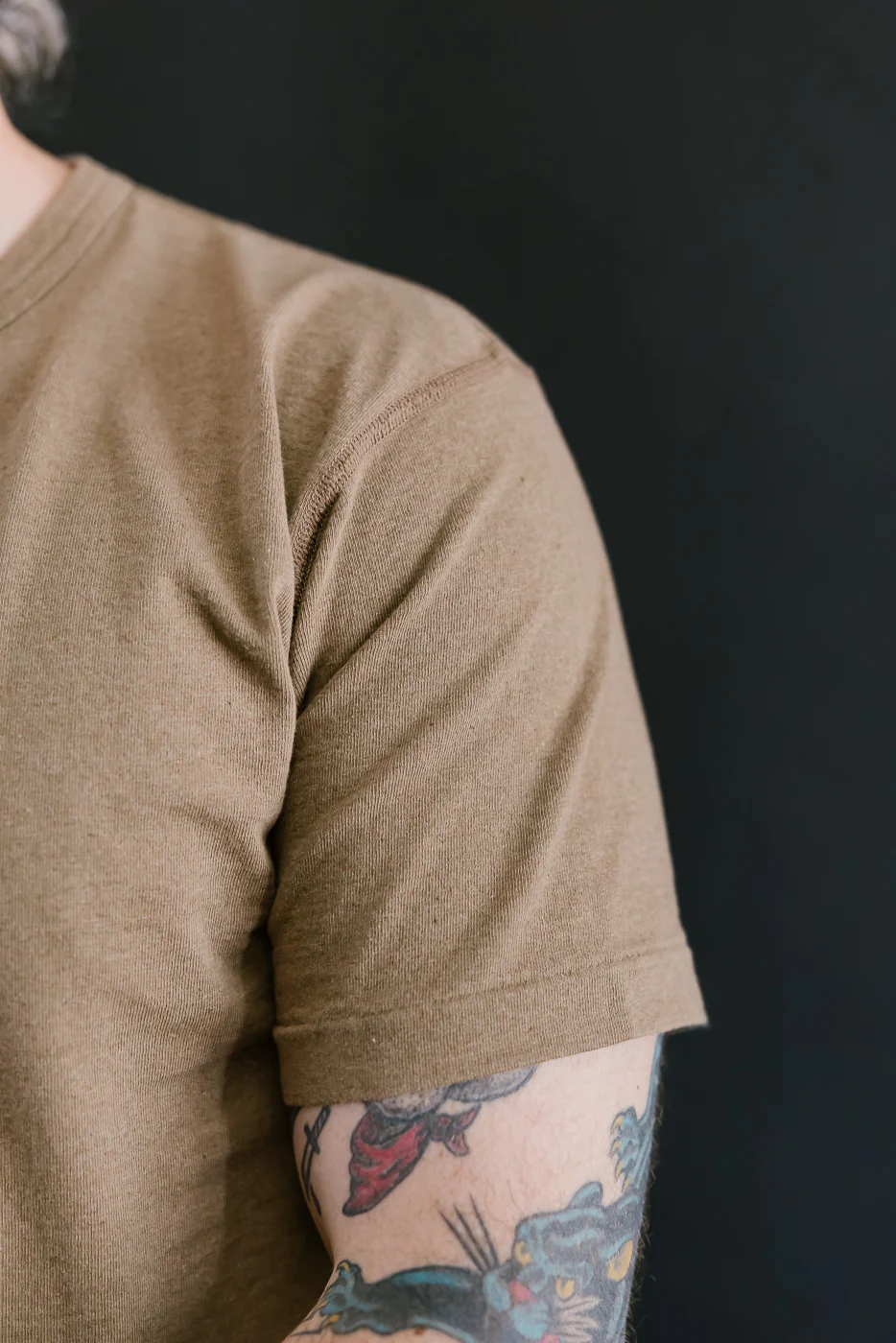 Iron Mordant Foxfibre® Tsuriami Crewneck T-Shirt - Coyote 70 - Image 13